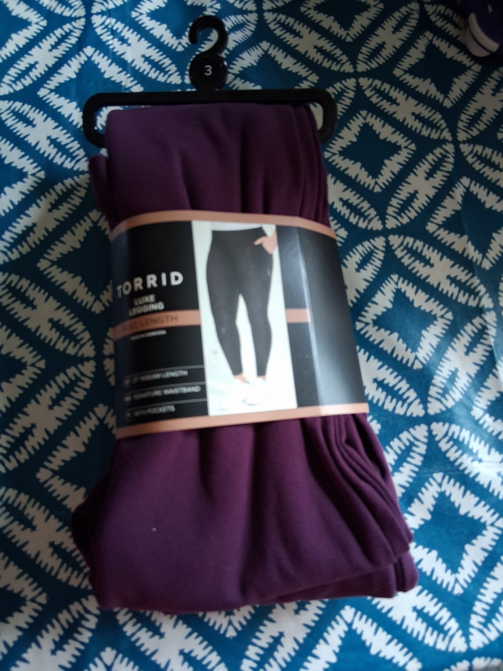 torrid Winter Bloom Plum Luxe Leggings